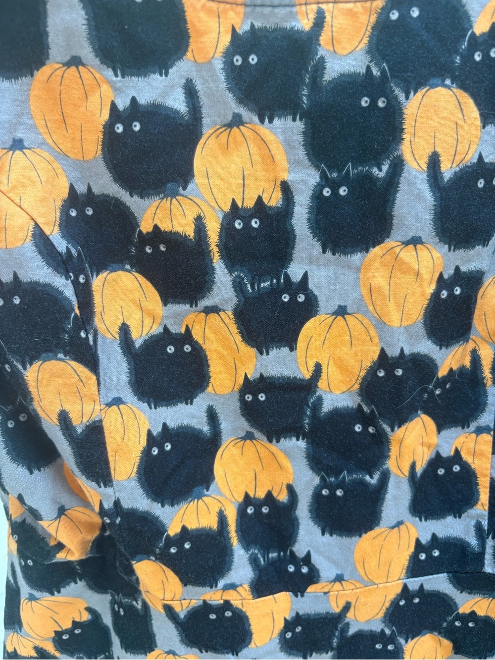ModCloth Black Cat & Retrolicious Cat Pumpkin Print A-Line Dresses - Picture 8 of 11